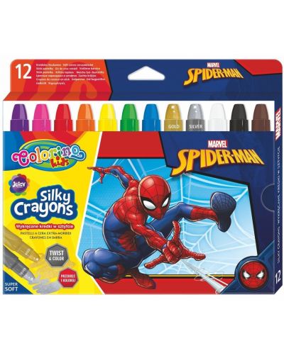 Pastele Colorino - Marvel Spider-Man Silky, 12 boja - 1