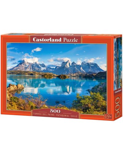 Slagalica Castorland od 500 dijelova - Torres del Paine, Patagonija, Čile ​ - 1