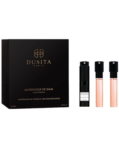 Parfums Dusita Parfemska voda La Douceur de Siam Travel Size Spray + 2 punila, 3 x 7.5 ml - 1