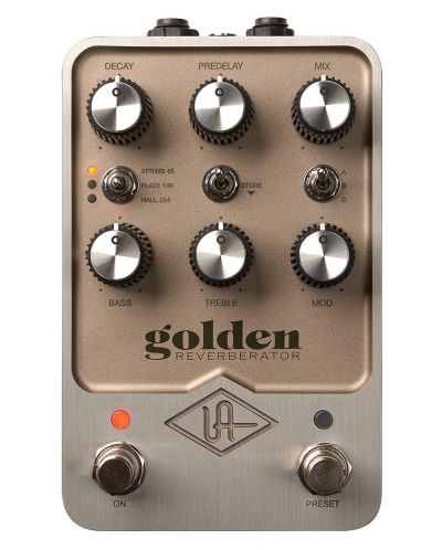 Pedala za zvučne efekte Universal Audio - Golden Reverb, zlatna - 1