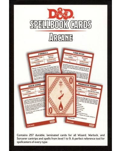 Dodatak za igru uloga Dungeons & Dragons - Spellbook Cards: Arcane - 2