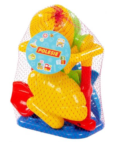 Set za plažu Polesie Toys - Mlin, 5 dijelova, asortiman - 4