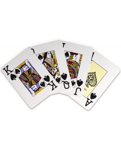 Plastične poker karte Texas Poker - crna leđa - 2