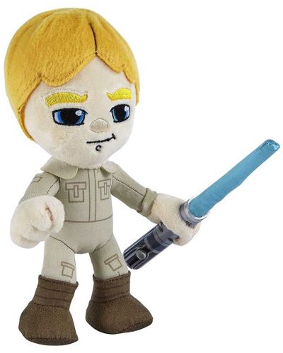 Plišana figura Mattel Movies: Star Wars - Luke Skywalker with Lightsaber (Light-Up), 19 cm - 3