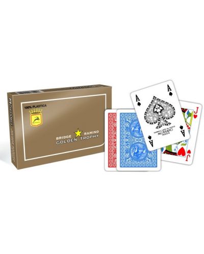 Plastične kartice Modiano - Bridge Golden Trophy Ramino - 1