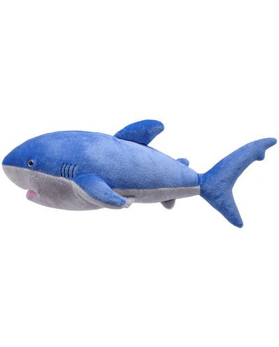 Plišana igračka Wild Planet - Plavi morski pas, 40 cm - 1