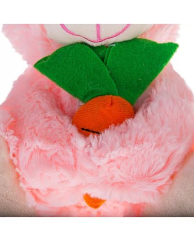 Plišani zeko Tea Toys - Benny, 28 cm, s mrkvom, roza - 4