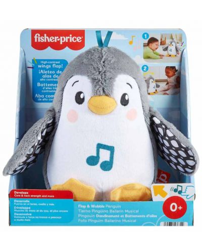 Plišana igračka Fisher Price - Flap &Wobble Penguin - 6