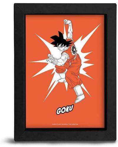 Plakat s okvirom The Good Gift Animation: Dragon Ball Z - Goku (POP Color) - 1