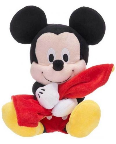 Plišana igračka Disney Plush - Mickey Mouse s dekicom, 27 cm - 1