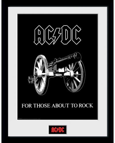 Uramljeni plakat GB eye Music: AC/DC - For Those About to Rock - 1