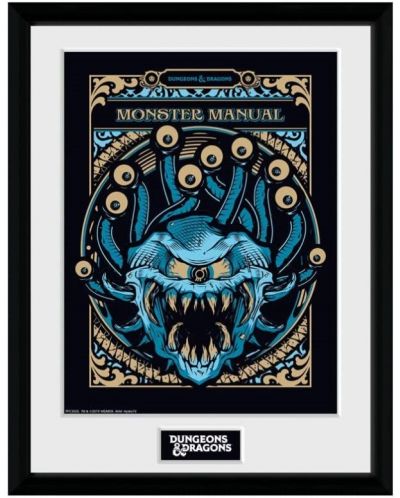 Plakat s okvirom GB Eye Games: Dungeons & Dragons - Monster Manual - 1