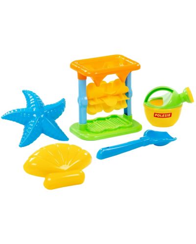 Set za plažu Polesie Toys - Mlin, 5 dijelova, asortiman - 3