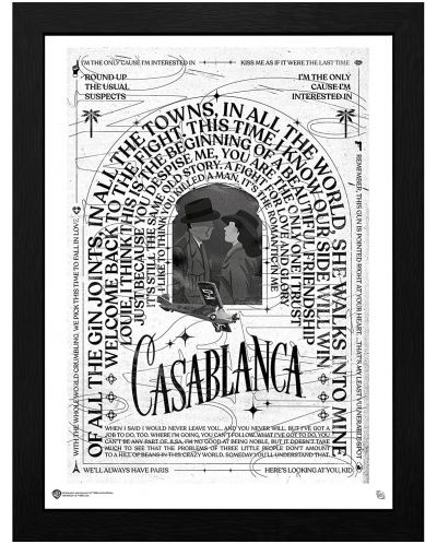 Plakat s okvirom GB Eye Movies: Casablanca - Casablanca - 1