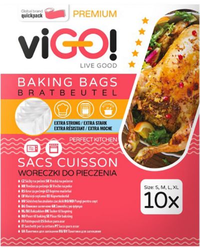 Vrećice za pečenje viGО! - Premium, 10 komada, različite veličine - 1