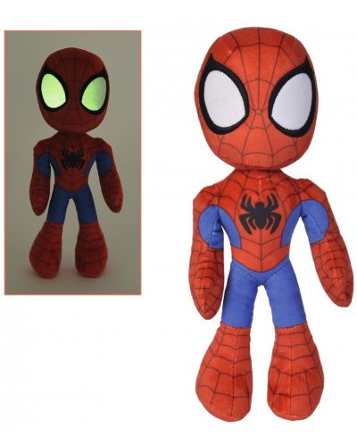Plišana igračka Simba Toys - Spiderman sa svjetlećim očima, 25 cm - 2