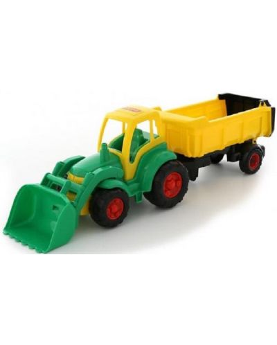 Plastična igračka Polesie - Traktor Champion  s utovarivačem i prikolicom, asortman - 2
