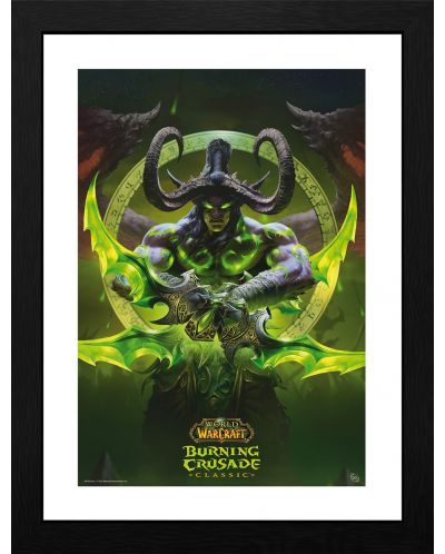 Plakat s okvirom GB eye Games: World of Warcraft - Illidan - 1