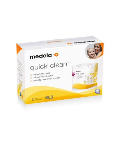 Vrećice za sterilizaciju u mikrovalnoj Medela - Quick Clean, 5 komada - 2