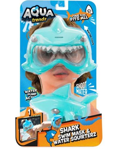 Maska za plivanje Eolo Toys - S vodenim oružjem morski pas - 1