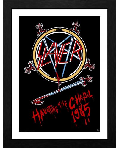 Plakat s okvirom GB eye Music: Slayer - Haunting the Chapel - 1
