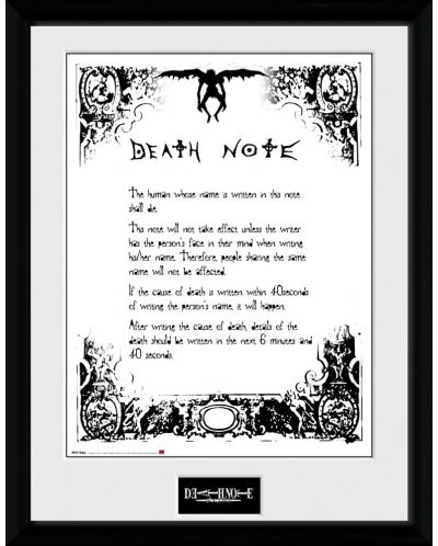 Plakat s okvirom GB eye Animation: Death Note - Rules - 1