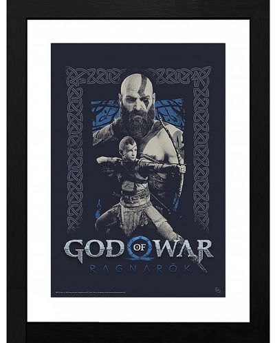 Plakat s okvirom GB eye Games: God of War - Kratos and Atreus - 1