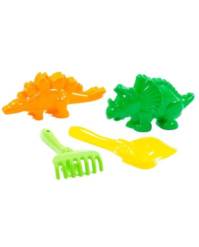 Set za plažu Polesie Toys - Dinosaur, 4 dijela - 2