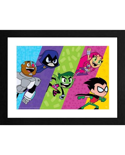 Plakat s okvirom GB eye Animation: Teen Titans GO - Titans Colorblock - 1