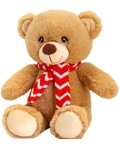 Plišana igračka Keel Toys Keeleco - Medvjed sa šalom, 20 cm - 1