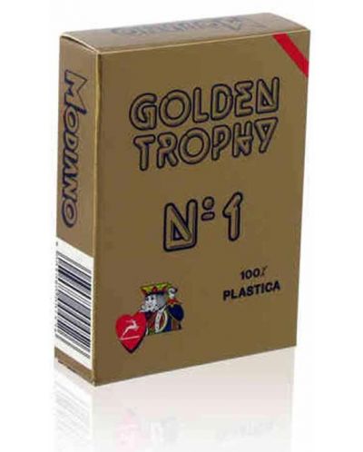 Plastične karte za igranje Golden Trophy - crna pozadina - 1