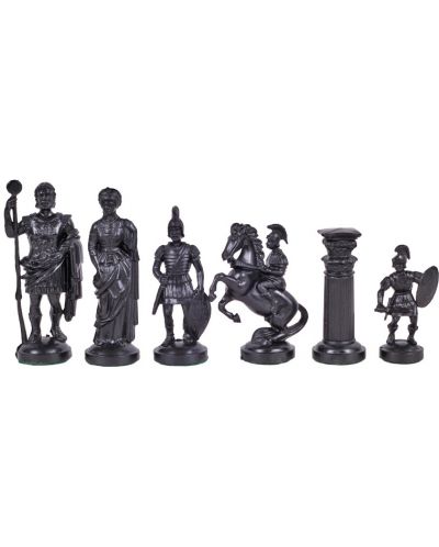 Plastične šahovske figure Sunrise - Roman, golden/black - 4