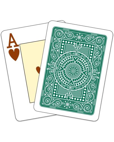 Plastične poker karte Texas Poker - tamnozelena leđa - 3