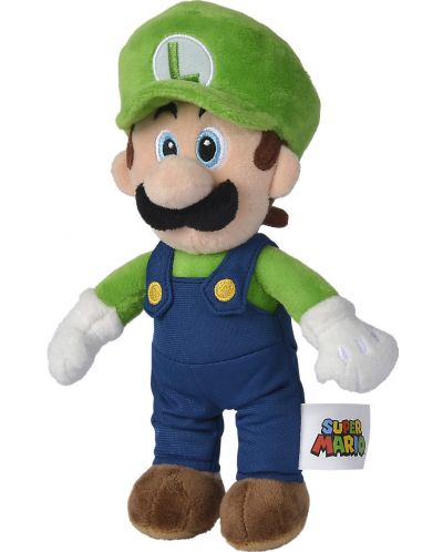 Plišana igračka Simba Toys Super Mario - Luigi, 30 cm - 1