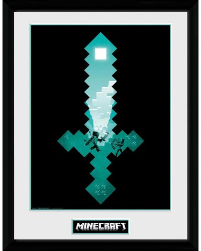 Plakat s okvirom GB eye Games: Minecraft - Diamond Sword - 1