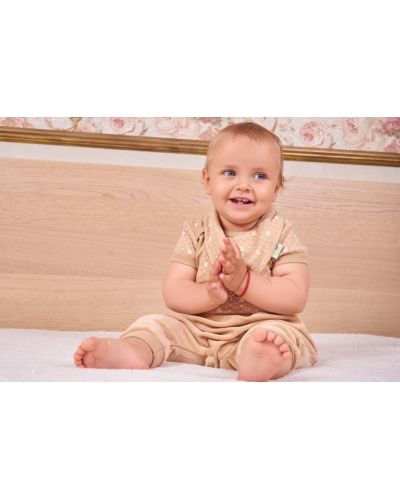 Plišane čakšire za bebu Bio Baby - 86 cm, 12-18 mjeseci, smeđe - 2