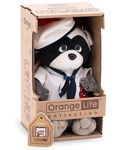 Plišana igračka Оrange Toys Life - Rakun Denny, s mornarskim odijelom i kapom, 20 cm - 2
