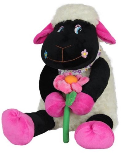 Plišana igračka Amek Toys - Ovca s cvijetom, 23 сm - 1