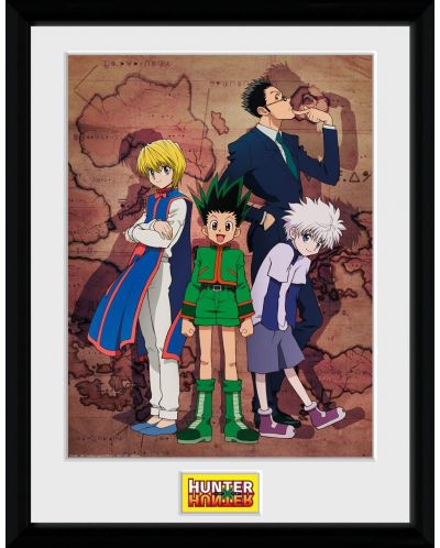 Plakat s okvirom GB eye Animation: Hunter X Hunter - Map - 1