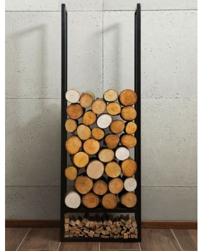 Stalak za drva Cook King - Atos, 120 x 40 x 20 cm, crni - 2