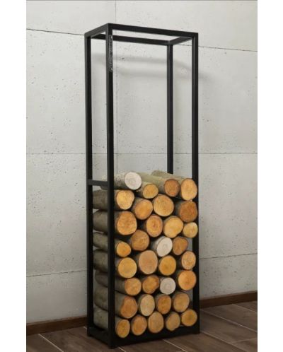 Stalak za drva Cook King - Cornel, 120 x 40 x 20 cm, crni - 2