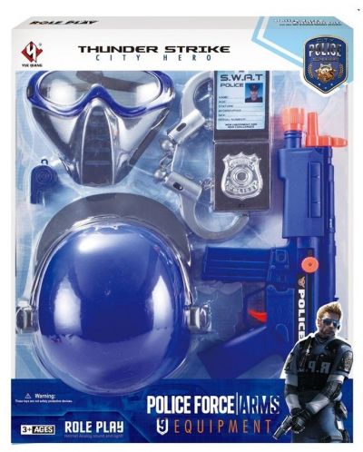 Policijski komplet Raya Toys - 7 dijelova - 2
