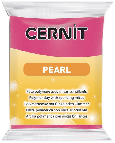 Polimerna glina Cernit Pearl - Magenta, 56 g - 1