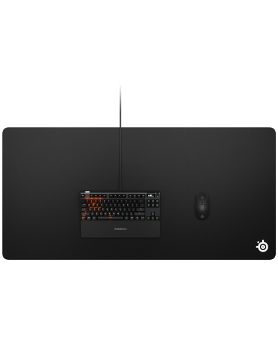 Podloga za miš SteelSeries - QcK 3XL, mekana, crna - 4