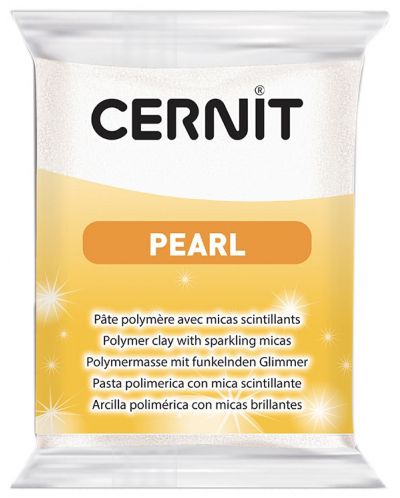 Polimerna glina Cernit Pearl - Bijela, 56 g - 1