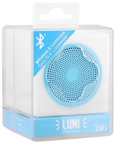 Prijenosni zvučnik T'nB - LUMI 2, bijeli/plavi - 4