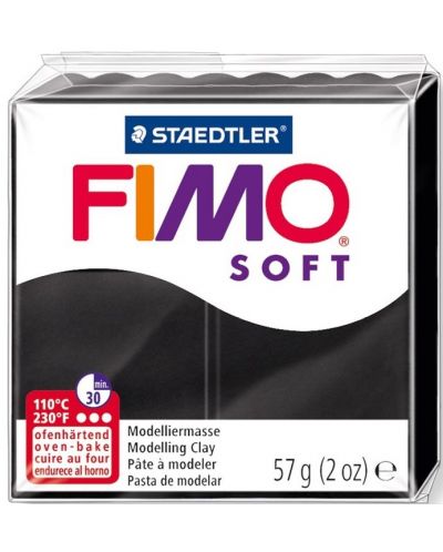 Polimerna glina Staedtler Fimo Soft - 57 g, crna - 1