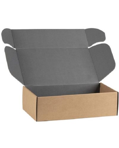 Poklon kutija Giftpack - 34.2 x 25 x 11.5 cm, kraft i siva - 4