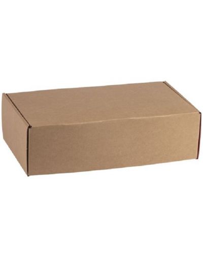 Poklon kutija Giftpack - 34.2 x 25 x 11.5 cm, kraft i siva - 1
