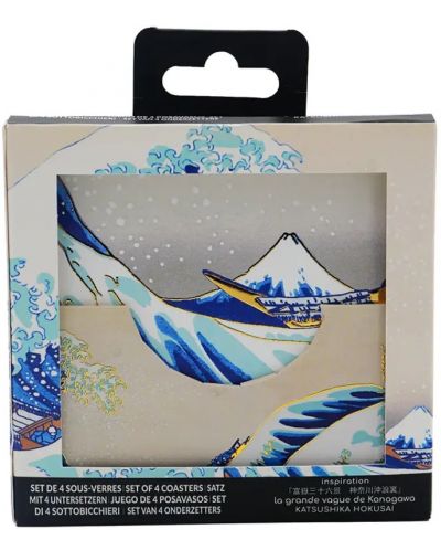 Podmetači za čaše Moriarty Art Project Art: Katsushika Hokusai - The Great Wave of Kanagawa - 1